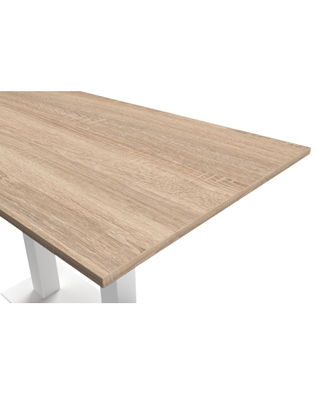 Stolik Alfa Duo biały blat laminowany 28 mm