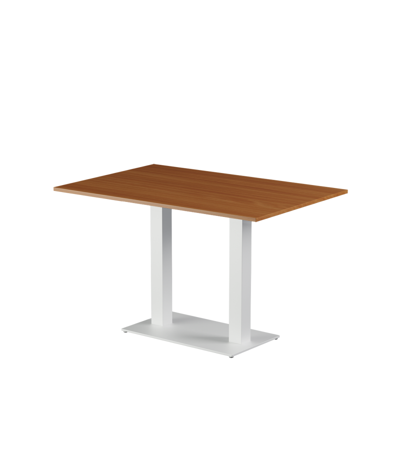 Stolik Alfa Duo biały blat laminowany 28 mm