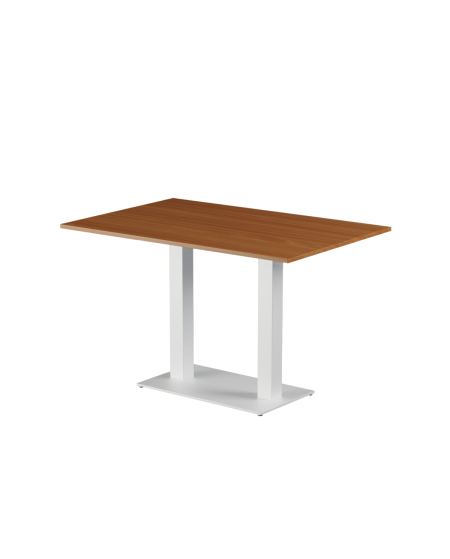 Stolik Alfa Duo biały blat laminowany 28 mm