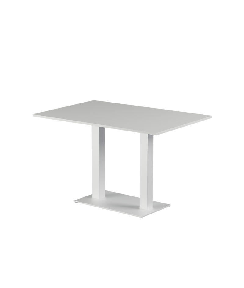 Stolik Alfa Duo biały blat laminowany 28 mm