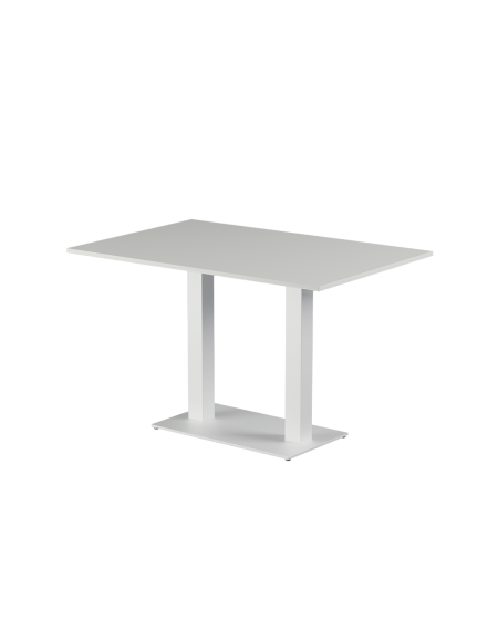 Stolik Alfa Duo biały blat laminowany 28 mm