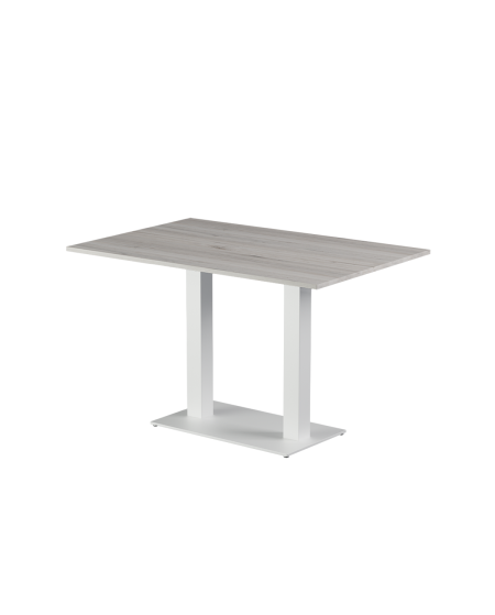 Stolik Alfa Duo biały blat laminowany 28 mm