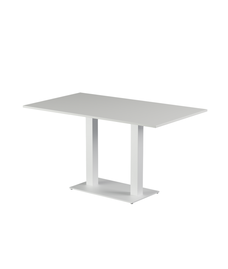 Stolik Alfa Duo biały blat laminowany 28 mm