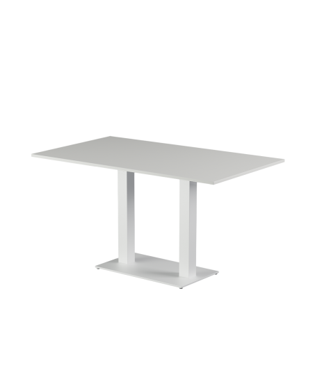 Stolik Alfa Duo biały blat laminowany 28 mm