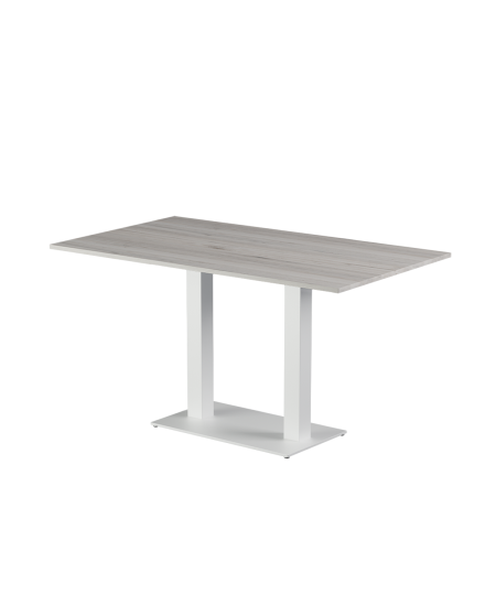 Stolik Alfa Duo biały blat laminowany 28 mm