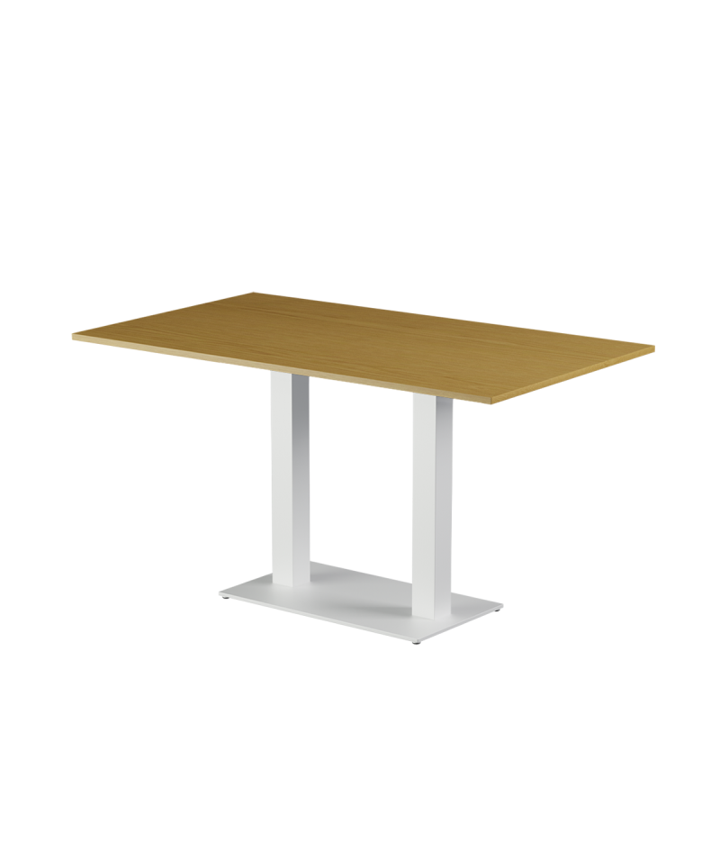 Stolik Alfa Duo biały blat laminowany 28 mm