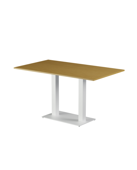 Stolik Alfa Duo biały blat laminowany 28 mm