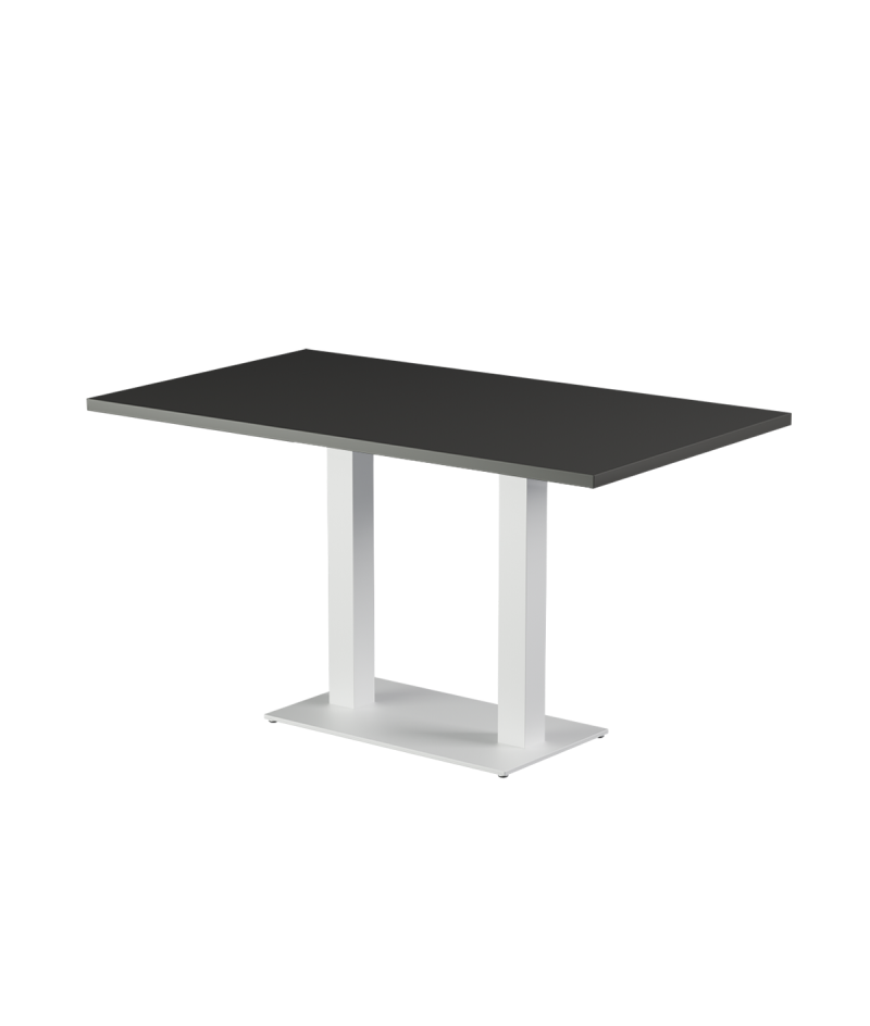 Stolik Alfa Duo biały blat laminowany 28 mm
