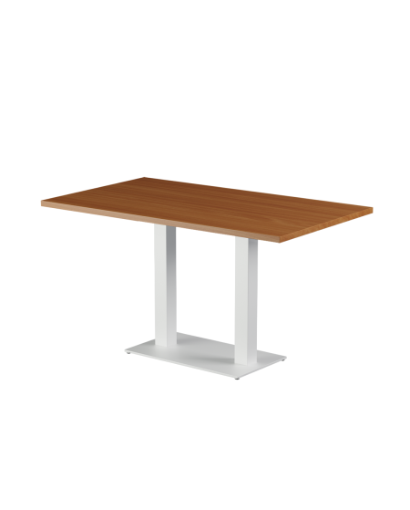 Stolik Alfa Duo biały blat laminowany 28 mm