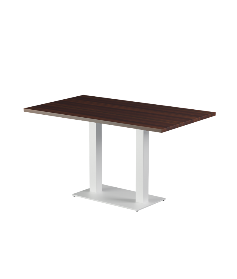 Stolik Alfa Duo biały blat laminowany 28 mm