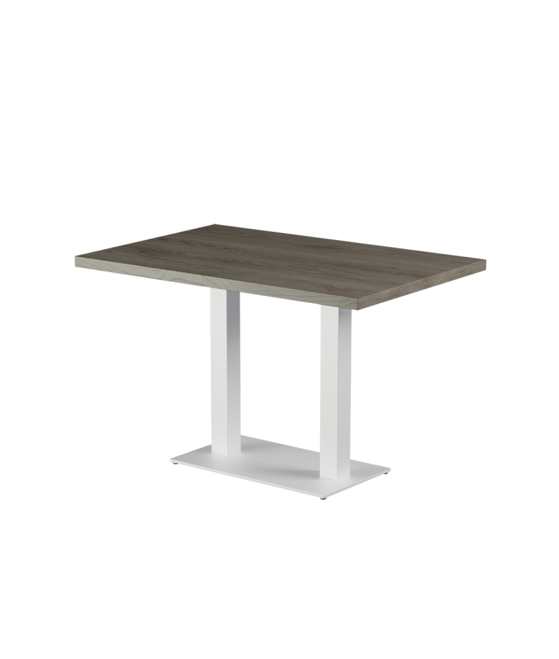 Stolik Alfa Duo biały blat laminowany 28 mm