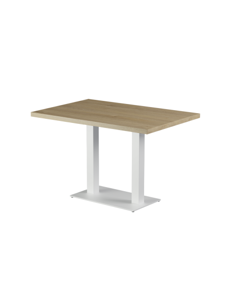 Stolik Alfa Duo biały blat laminowany 28 mm