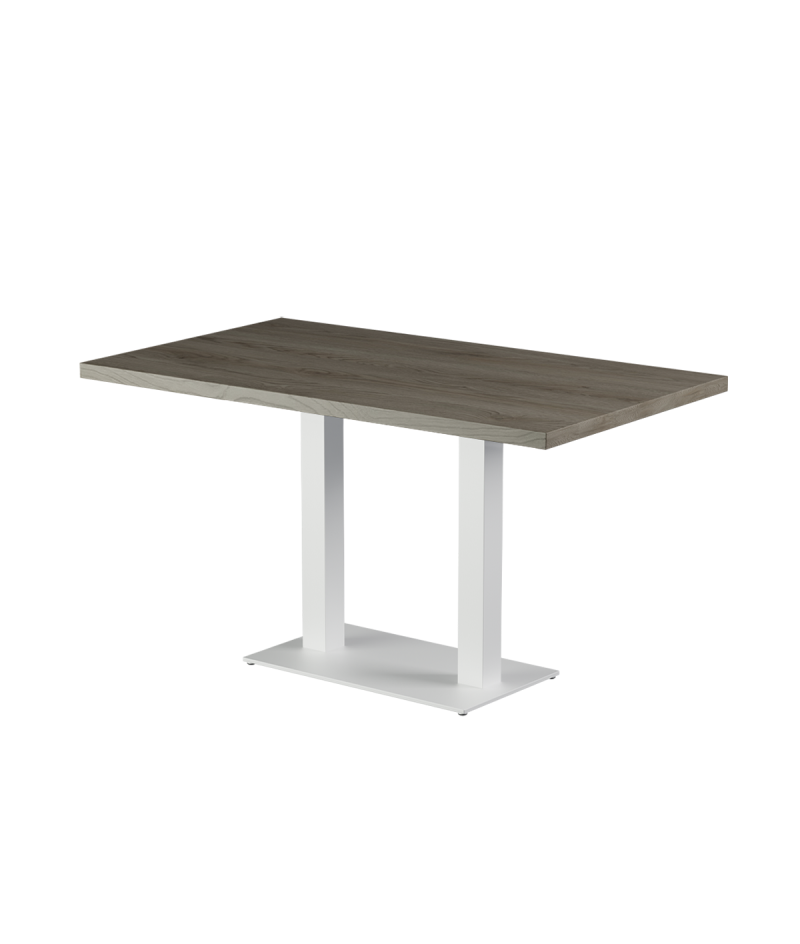Stolik Alfa Duo biały blat laminowany 28 mm