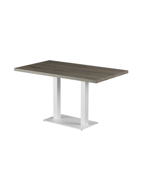 Stolik Alfa Duo biały blat laminowany 28 mm