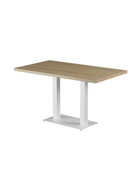 Stolik Alfa Duo biały blat laminowany 28 mm