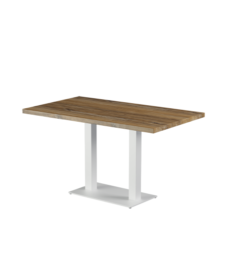 Stolik Alfa Duo biały blat laminowany 28 mm