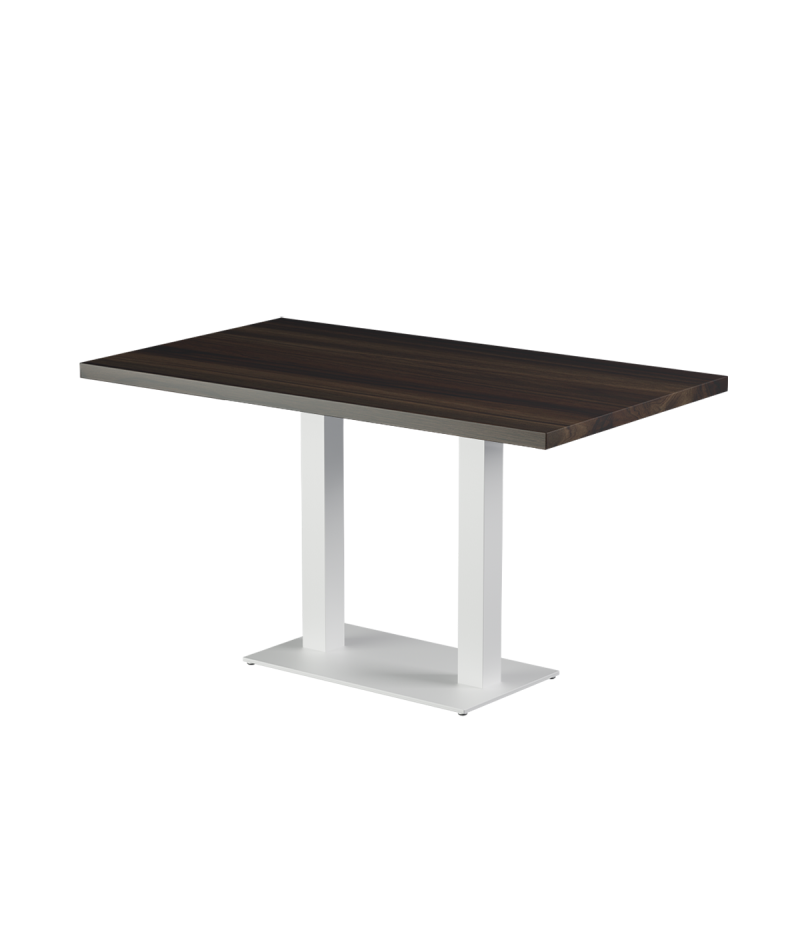 Stolik Alfa Duo biały blat laminowany 28 mm
