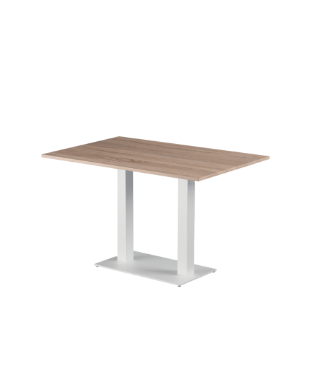 Stolik Alfa Duo biały blat laminowany 28 mm