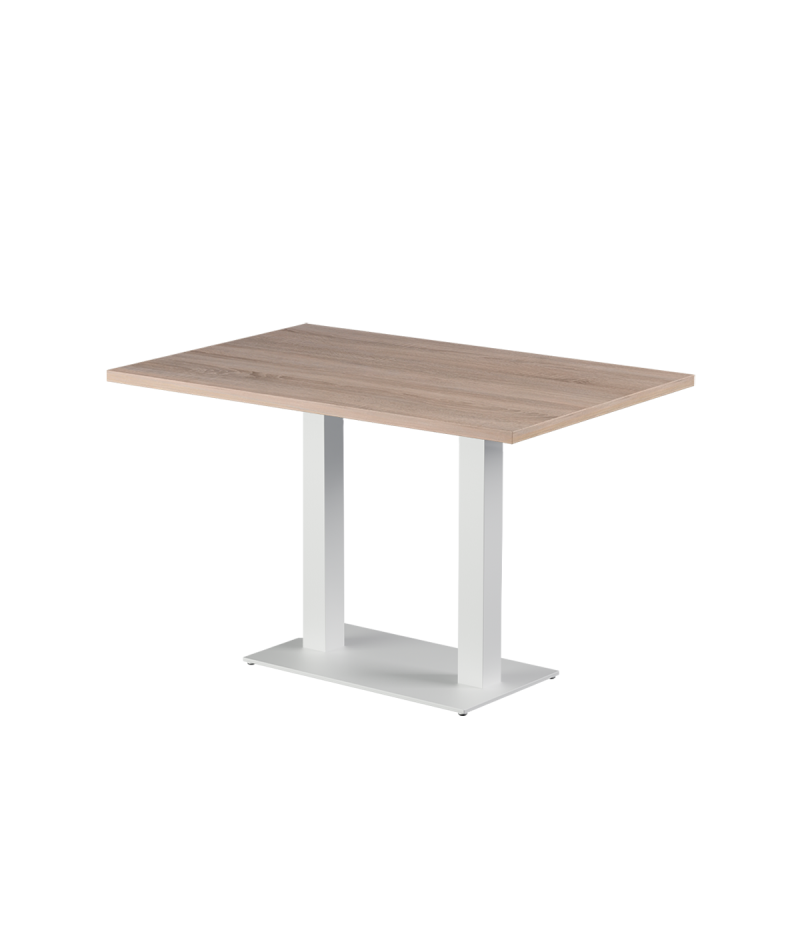 Stolik Alfa Duo biały blat laminowany 28 mm