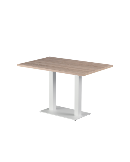 Stolik Alfa Duo biały blat laminowany 28 mm