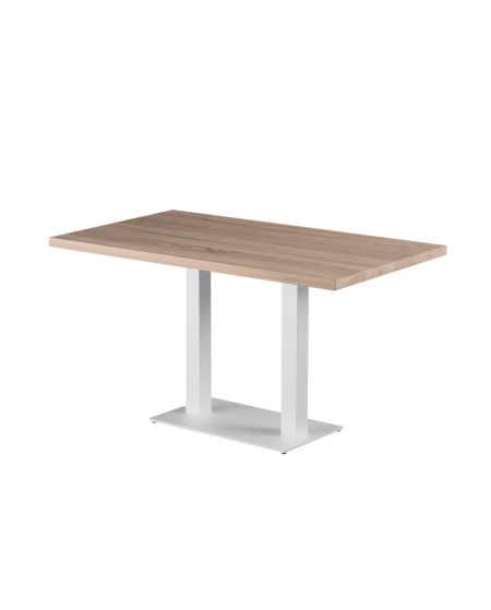 Stolik Alfa Duo biały blat laminowany 28 mm