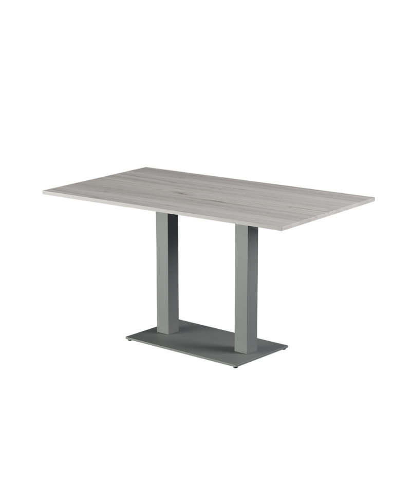 Stolik Alfa Duo szary blat laminowany 28 mm