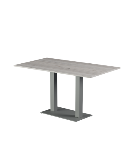 Stolik Alfa Duo szary blat laminowany 28 mm
