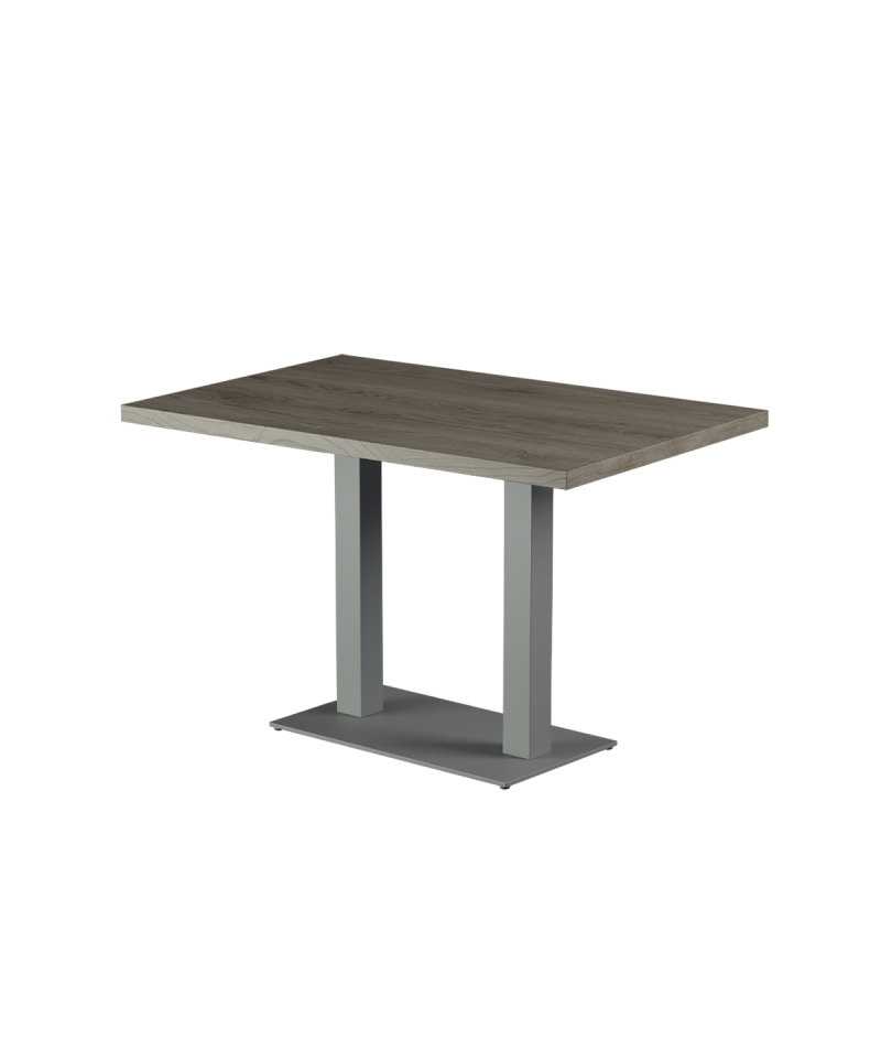 Stolik Alfa Duo szary blat laminowany 28 mm