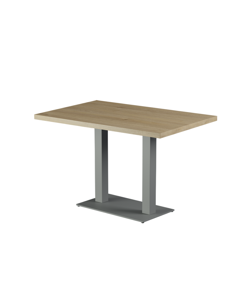 Stolik Alfa Duo szary blat laminowany 28 mm