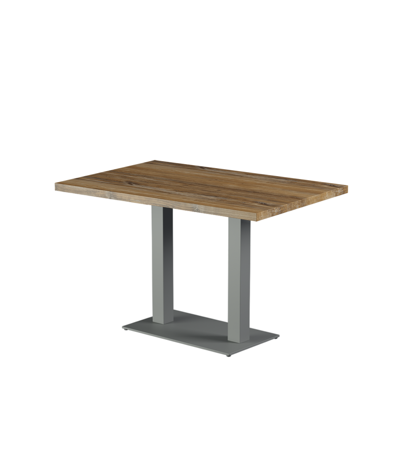 Stolik Alfa Duo szary blat laminowany 28 mm