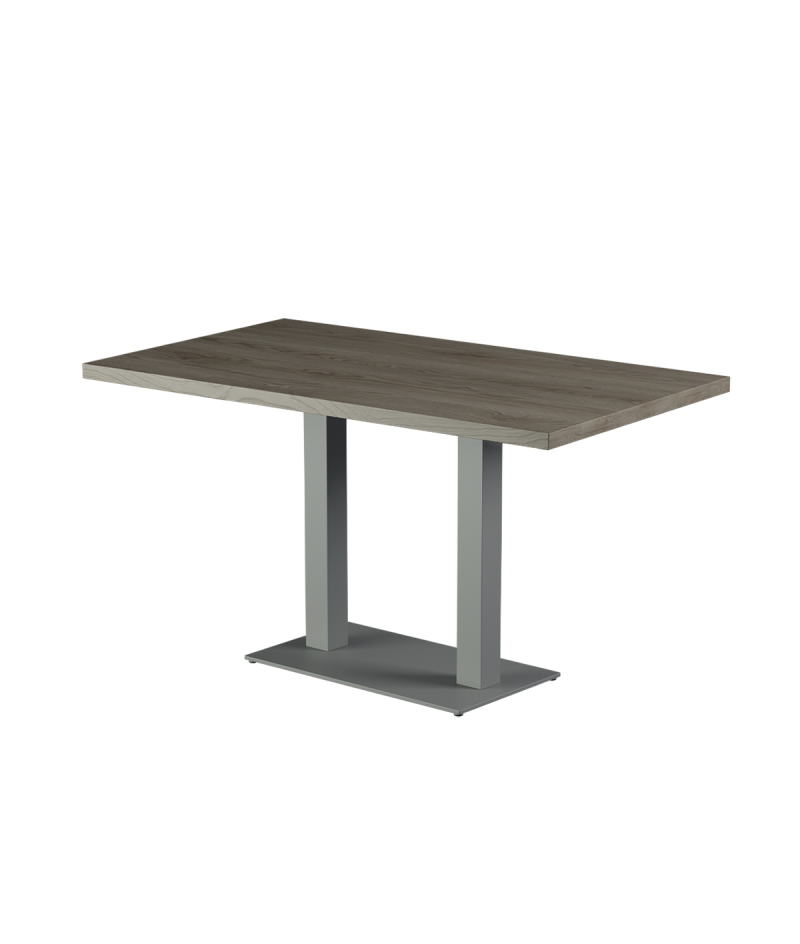 Stolik Alfa Duo szary blat laminowany 28 mm