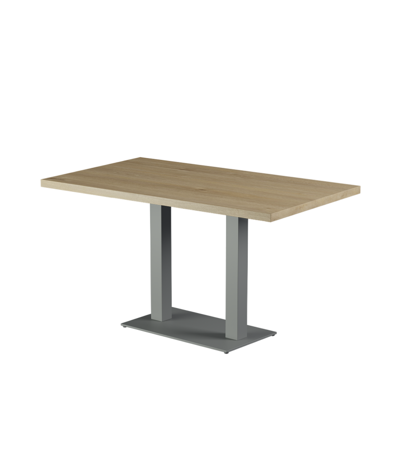 Stolik Alfa Duo szary blat laminowany 28 mm