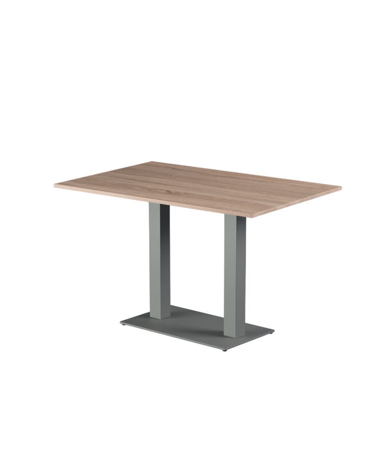 Stolik Alfa Duo szary blat laminowany 28 mm