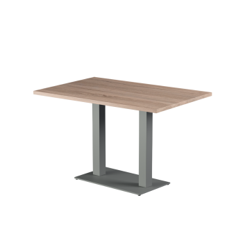 Stolik Alfa Duo szary blat laminowany 28 mm