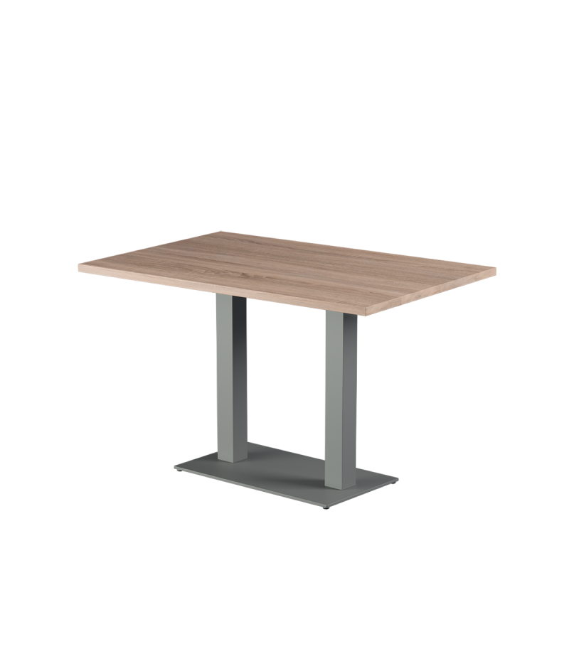 Stolik Alfa Duo szary blat laminowany 28 mm