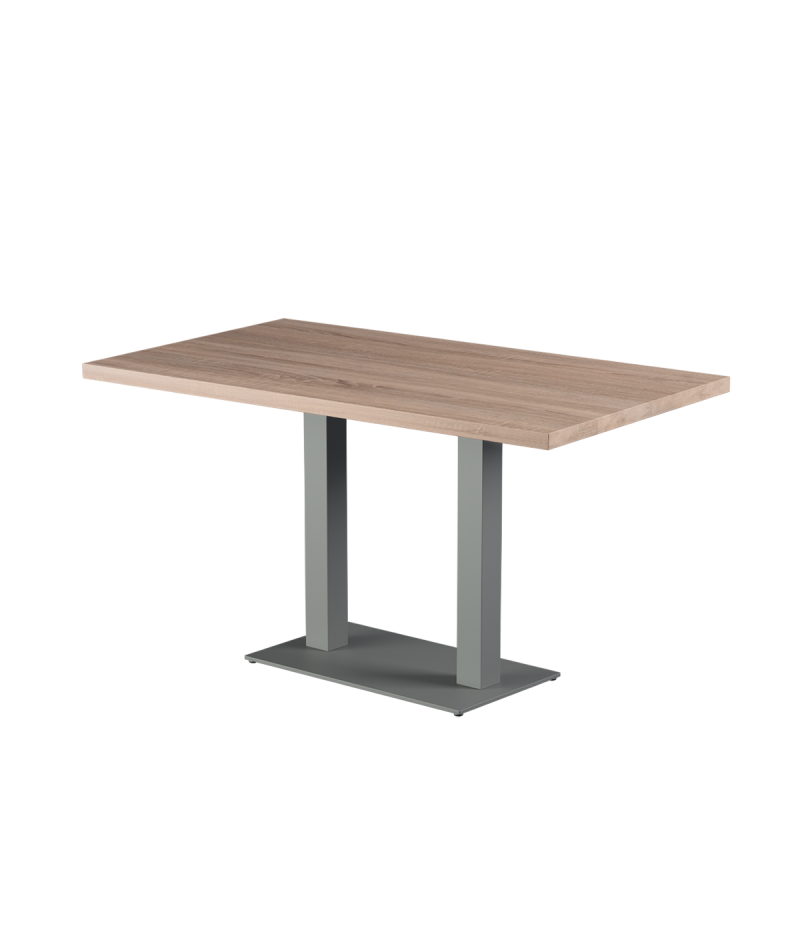 Stolik Alfa Duo szary blat laminowany 28 mm