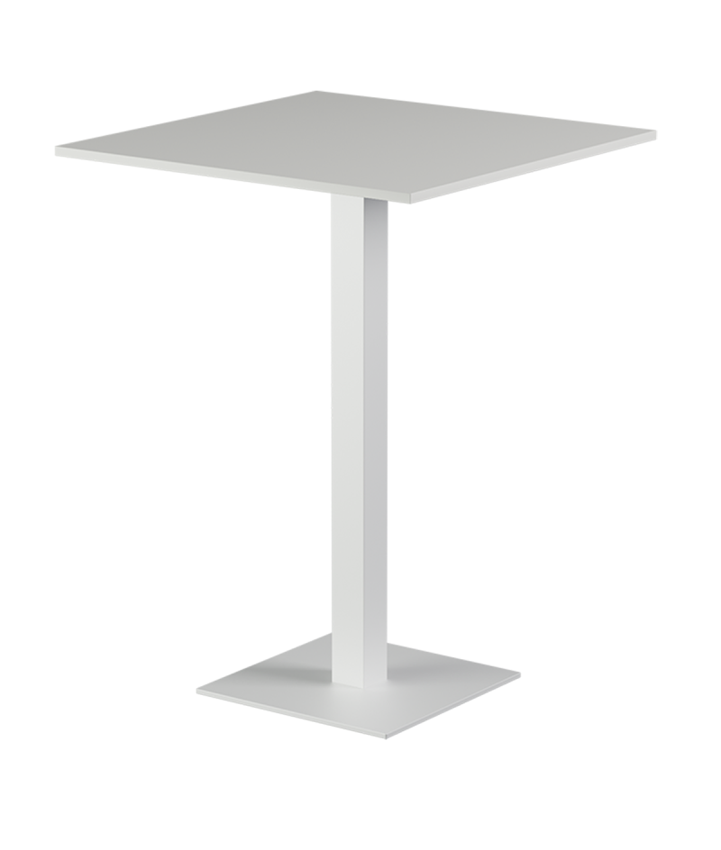 Stolik Alfa Bar biały blat laminowany 28 mm
