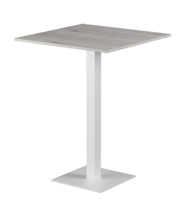 Stolik Alfa Bar biały blat laminowany 28 mm