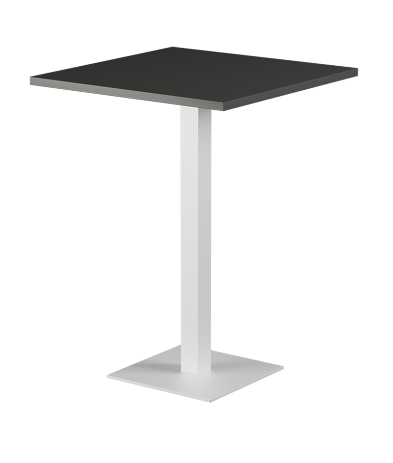 Stolik Alfa Bar biały blat laminowany 28 mm