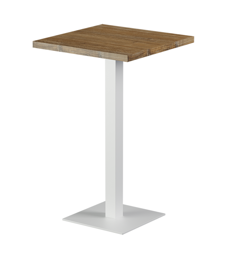 Stolik Alfa Bar biały blat laminowany 28 mm