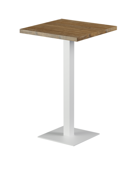 Stolik Alfa Bar biały blat laminowany 28 mm