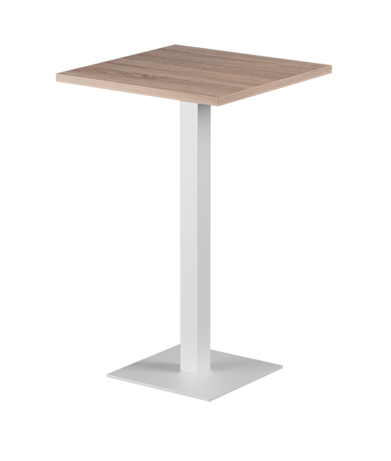 Stolik Alfa Bar biały blat laminowany 28 mm
