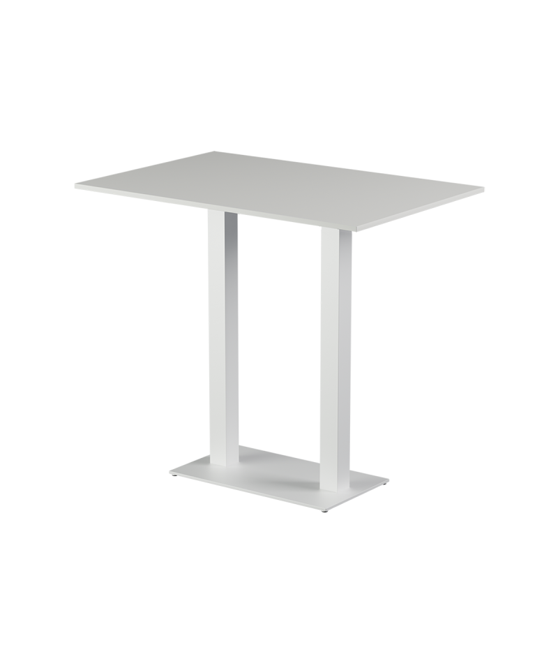 Stolik Alfa Bar Duo biały blat laminowany 28 mm