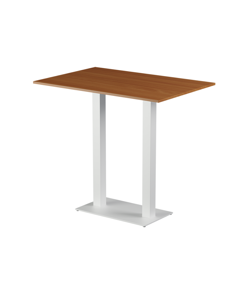 Stolik Alfa Bar Duo biały blat laminowany 28 mm