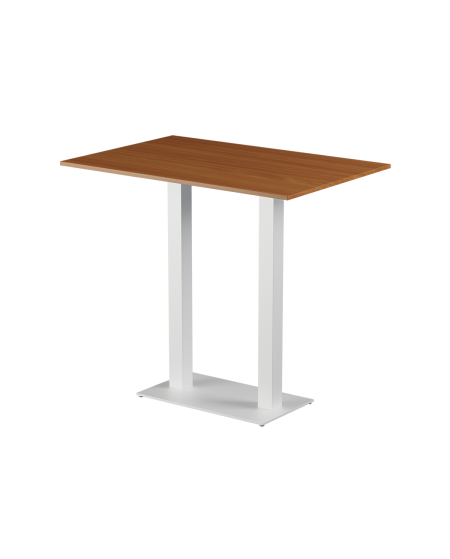 Stolik Alfa Bar Duo biały blat laminowany 28 mm