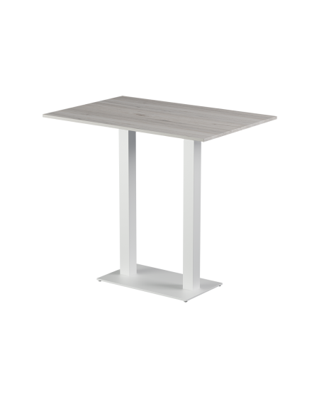 Stolik Alfa Bar Duo biały blat laminowany 28 mm