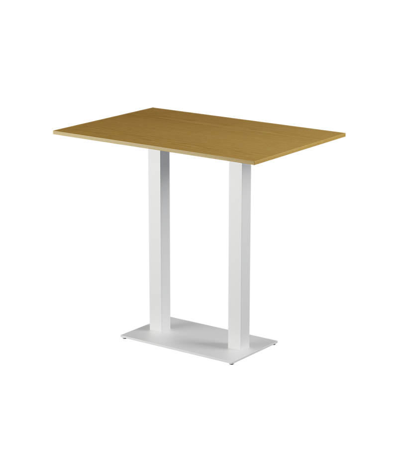 Stolik Alfa Bar Duo biały blat laminowany 28 mm