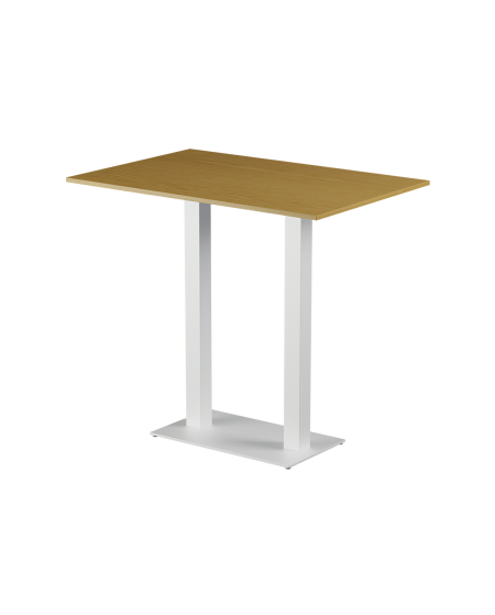 Stolik Alfa Bar Duo biały blat laminowany 28 mm