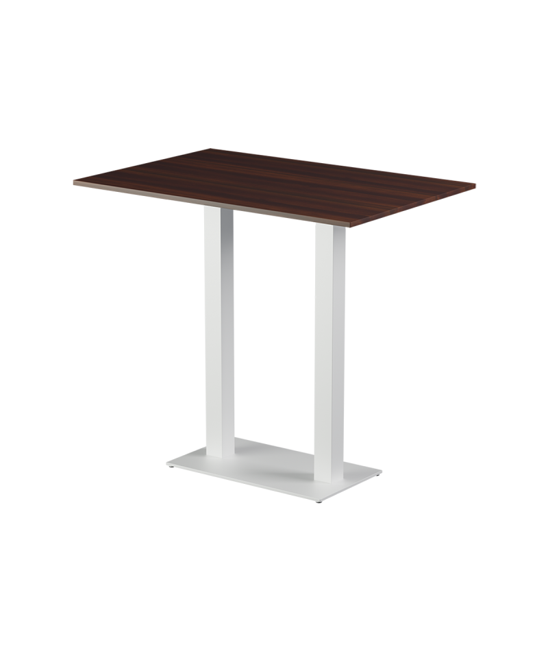 Stolik Alfa Bar Duo biały blat laminowany 28 mm