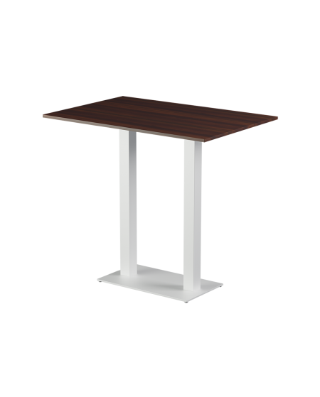 Stolik Alfa Bar Duo biały blat laminowany 28 mm